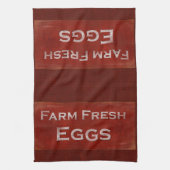 Boerderij verse eieren theedoek (Verticaal)