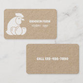 Boerderij verse eieren van kippen visitekaartje (Voorkant / Achterkant)