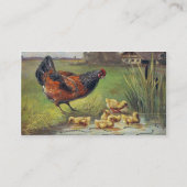 Boerderij verse eieren van vrije uitloop, voor ver visitekaartje (Achterkant)