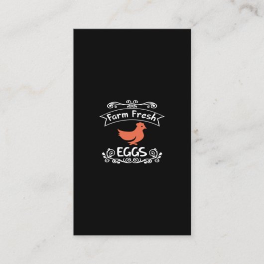 boerderij verse eieren visitekaartje (Voorkant)