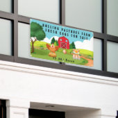 Boerderij verse eieren voor de verkoop van Afbeeld Spandoek (Buitenkant Gebouw)