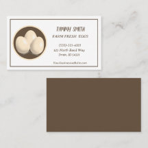 Boerderij verse eieren voor de verkoop van Visitek