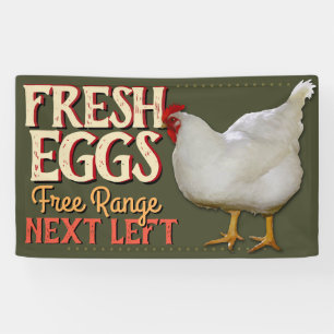 Boerderij Verse eieren voor verkoop bannerbord Spandoek