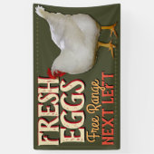 Boerderij Verse eieren voor verkoop bannerbord Spandoek (Verticaal)