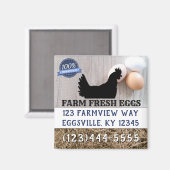 Boerderij Verse eieren voor verkoop Magneet (Voorkant / Achterkant)