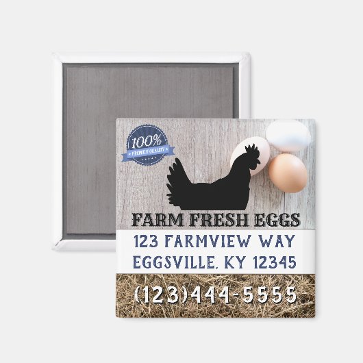 Boerderij Verse eieren voor verkoop Magneet (Voorkant / Achterkant)