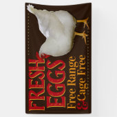 Boerderij Verse eieren voor verkoop  teken Spandoek (Verticaal)