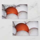 Boerderij Verse eieren voor verkoop Visitekaartje (Voorkant / Achterkant)