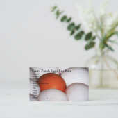 Boerderij Verse eieren voor verkoop Visitekaartje (Staand voorkant)