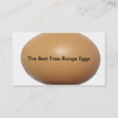 Boerderij Verse eieren voor verkoop Visitekaartje (Achterkant)