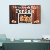 Boerderij Verse eieren voor verkoopstanner Spandoek (Beurs)