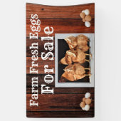 Boerderij Verse eieren voor verkoopstanner Spandoek (Verticaal)