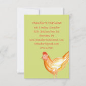 Boerderij Verse Eieren Zakelijke Kippenhoen Kaart (Voorkant)