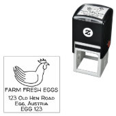 Boerderij verse eieren zelfinktende stempel (In situ)