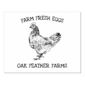 Boerderij Verse eierststempel Rubberstempel (Afrduk)