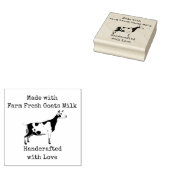 Boerderij verse geiten — handgemaakt met liefde rubberstempel (Gestempeld)
