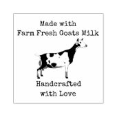 Boerderij verse geiten — handgemaakt met liefde rubberstempel (Afrduk)