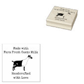 Boerderij verse geiten — handgemaakt met liefde rubberstempel (Gestempeld)