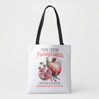 Boerderij Verse Granaatappel  Fruit Design Tote Bag
