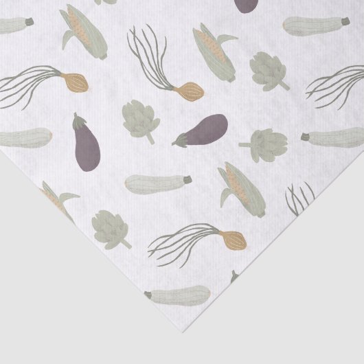 Boerderij Verse Groenten Patroon Tissuepapier (Detail)