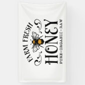 Boerderij verse honingverkopers spandoek (Verticaal)