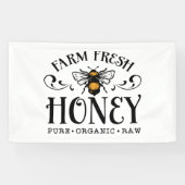 Boerderij verse honingverkopers spandoek (Horizontaal)