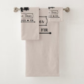 Boerderij verse kerstbomen bad handdoek (Insitu)