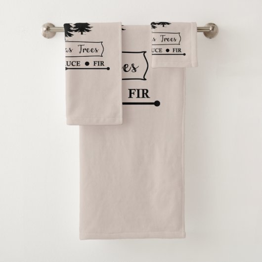 Boerderij verse kerstbomen bad handdoek (Insitu)
