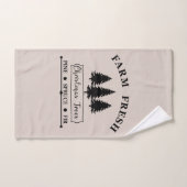 Boerderij verse kerstbomen bad handdoek (Handdoek)