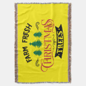 Boerderij Verse Kerstbomen Design-54394 Deken (Voorkant Verticaal)