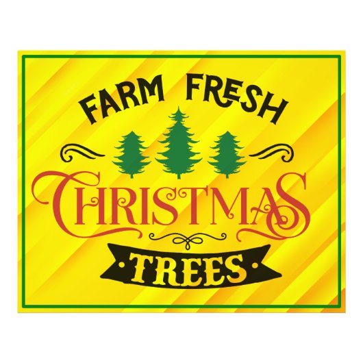 Boerderij Verse Kerstbomen Design-54394 Foto Afdruk (Voorkant)