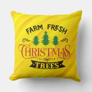 Boerderij Verse Kerstbomen Design-54394 Kussen