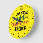 Boerderij Verse Kerstbomen Design-54394 Ronde Klok (Hoek)