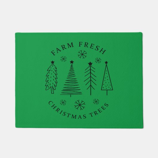 Boerderij Verse Kerstbomen Deurmat (Voorkant)
