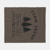 Boerderij verse kerstbomen fleece deken (Voorkant (Horizontaal))