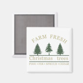 boerderij verse kerstbomen magneet (Voorkant / Achterkant)