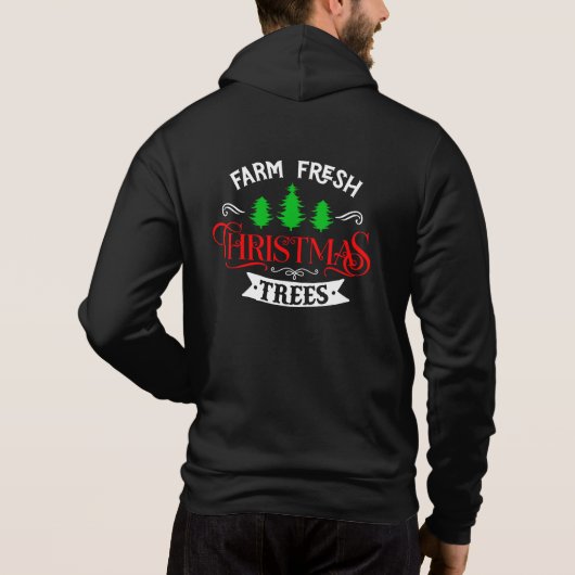 Boerderij Verse Kerstbomen Ontwerp-54390 Hoodie (Achterkant)