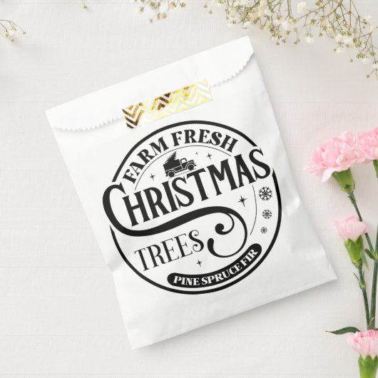 Boerderij Verse kerstbomen Pine Spruce Fir Bedankzakje (Gezegeld)