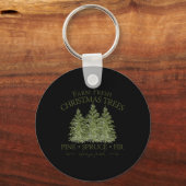 Boerderij Verse Kerstbomen Pine Spruce Voor Altijd Sleutelhanger (Voorkant)