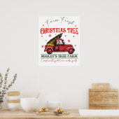 boerderij verse kerstboom2 poster (Keuken)
