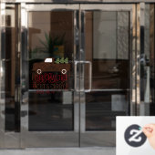 Boerderij verse kerstboom bedrijf  raamsticker (Kantoordeur)