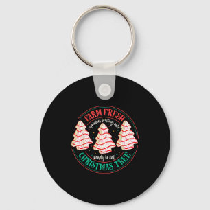 Boerderij Verse Kerstboom Cakes Uni-kids Zwarte Ke Sleutelhanger