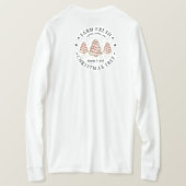 Boerderij Verse Kerstboom T-shirt (Design achterkant)