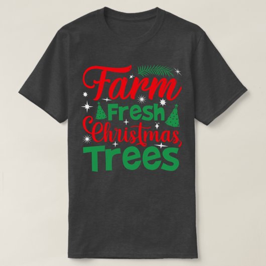 Boerderij verse kerstboom t-shirt (Design voorkant)