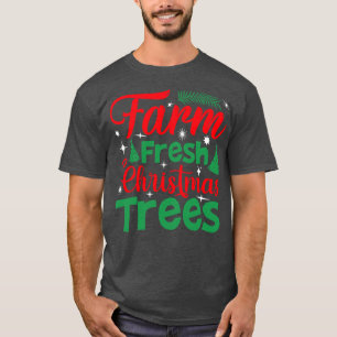 Boerderij verse kerstboom t-shirt