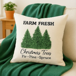 Boerderij Verse Kerstboom Vakantie Huisdecoratie  Buitenkussen