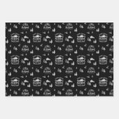 Boerderij: Verse kerstboomtruck Terug en wit Inpakpapier Vel (Voorkant)