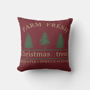 Boerderij verse Kerstdennen Kussen