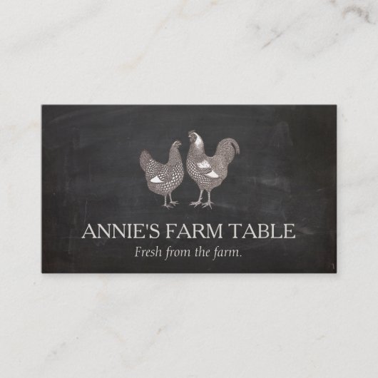 Boerderij verse kipeieren visitekaartje (Voorkant)