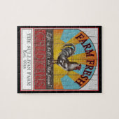 Boerderij Verse kippen Land Rustige Familienaam Legpuzzel (Horizontaal)